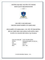 Các yếu tố Ảnh hưởng Đến sự thôi thúc mua hàng ngẫu hứng trực tuyến của người tiêu dùng tại tp hcm