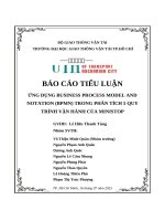 Tiểu luận Ứng dụng business process model and notation (bpmn) trong phân tích 5 quy trình vận hành của ministop