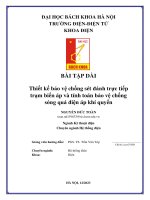 Bài tập dài thiết kế bảo vệ chống sét Đánh trực tiếp trạm biến Áp và tính toán bảo vệ chống sóng quá Điện Áp khí quyển