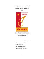 Báo cáo thực hành môn trường Điện từ buổi i bài 1  thí nghiệm lồng faraday  hiện tượng tạo Điện tích