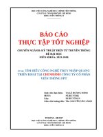 Tìm hiểu công nghệ truy nhập quang triển khai tại chi nhánh công ty cổ phần viễn thông fpt