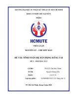 Tiểu luận nguyên lý – chi tiết máy Đề tài tính toán hệ dẫn Động băng tải Đề 3 – phương Án 9