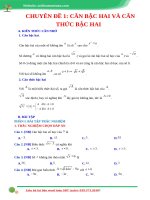 Đề bài c3a  căn bậc 2, căn bậc 3 (cđ 1   9)file1