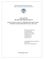 Đề tài nội dung cam kết và tình hình thực hiện cam kết về thương mại hàng hóa trong wto của việt nam