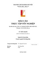 Báo cáo thực tập tốt nghiệp Địa Điểm thực tập công ty tnhh hệ thống Điện miền bắc