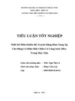 Thiết kế Điều khiển hệ truyền Động băm xung Áp cho Động cơ Điện một chiều có công suất 10kw trong máy tiện