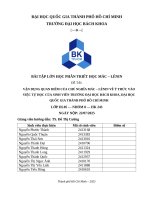 Vận dụng quan Điểm của chủ nghĩa mác – lênin về Ý thức vào việc tự học của sinh viên trường Đại học bách khoa, Đại học quốc gia thành phố hồ chí minh