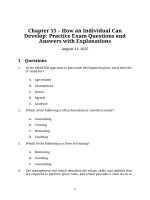 Chapter 15 how an individual can develop (f1 acca)