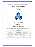Thiết kế hệ thống dẫn Động băng tải