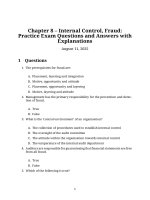 Chapter 8   internal control, fraud (f1 acca)