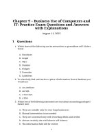 Chapter 9   business use of computers and it (f1 acca)