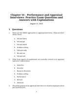 Chapter 16 performance and appraisal interview