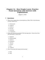 Chapter 14 how people learn (f1 acca)