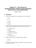 Chapter 17  the nature of communication (f1 acca)