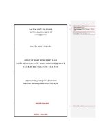 Luận văn thạc sĩ quản lý hoạt Động phân loại ngân sách nhà nước theo thông lệ quốc tế của kho bạc nhà nước việt nam