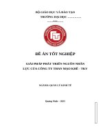Giải pháp phát triển nguồn nhân  lực của công ty than mạo khê   tkv