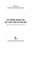 Kỹ năng quản trị sự thay đổi và rủ ro