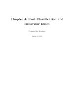 Chapter 4  cost classification and behaviour (f2 acca)