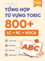 Tổng hợp từ vựng toeic 800+ listening và reading- Tài liệu trung tâm Anhle