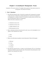 Chapter 1  accounting for management (f2 acca)
