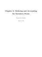 Chapter 5  ordering and accounting inventory (f2 acca)