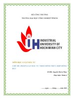 CHỦ ĐỀ: PHÁP LUẬT ĐẦU TƯ THEO HÌNH THỨC HỢP ĐỒNG BCC