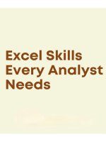 Excel skills data analyst need