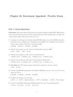Chapter 25 investment appraisal