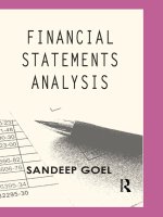 Fs analysis financial statement analysis