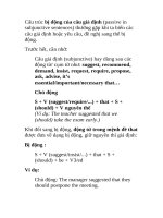 Cấu trúc bị Động của câu giả Định