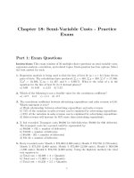Chapter 18  semi variable cost