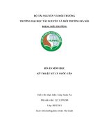 Thiết kế trạm xử lý nước cấp cho khu dân cư phù hợp với giai đoạn phát triển từ 2025-2035