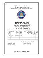 Bài tập lớn học phần khởi sự kinh doanh