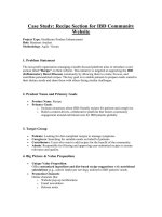 Case Study “Recipe Section for IBD Community Website” dành cho Business Analyst