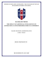 The impact of artificial intteligence on generation z consumer behavior in e commerce
