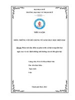 Đề tài phân tích Đặc Điểm sự phát triển xã hội trong thời Đại ngày nay và xác Định những Ảnh hưởng của nó Đến giáo dụ