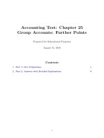 Chapter 25 group accounts further points