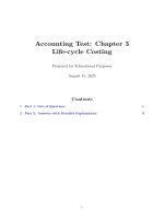 Chapter 3 life cycle costing