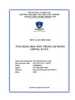 Tiểu luận môn học Ứng dụng học máy trong dự Đoán chứng tự kỷ