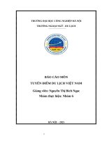 Báo cáo môn tuyến Điểm du lịch việt nam