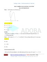 121 câu hỏi Ôn tập toán 12   chương Đồ thị hàm số