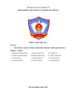 Môn luật dân sự 2 Đề bài xây dựng luận cứ bảo vệ bị Đơn trong tình huống số 2