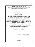 Luận văn learners' attitude towards learning the causeware funtioning in business through dyned software