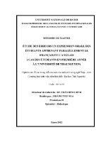 Luận văn designing an esp speaking syllabus for the second year students of marine engine department at maritime college no i