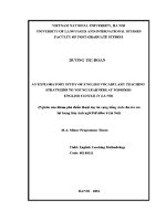 Luận văn an exploratory study of english vocabulary teaching strategies to young learners at popodoo english center in ha noi
