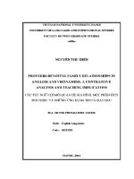Luận văn proverbs denoting family relationships in english and vietnamese