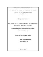 Luận văn discourse analysis of langague used in marine orders in terms of speech act