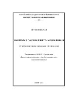 Luận văn từ Đồng Âm trong tiếng nga và tiếng việt