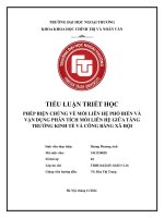 Tiểu luận triết học phép biện chứng và tăng trưởng kinh tế