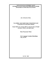 Luận văn teachers' and inspectors' perceptions of an effective english lesson